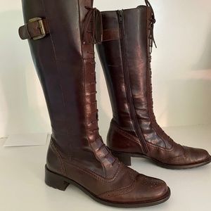1 pair Paul Green women's wingtip leather boots